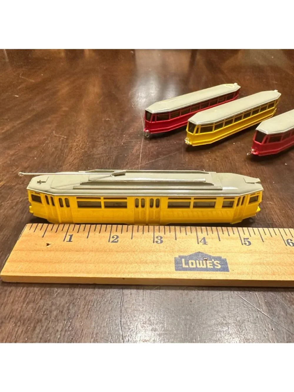 Vintage Lot Wiking Plastic Trolley Cars #69